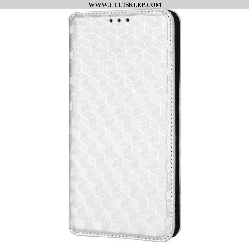 Etui Na Telefon do Oppo Find X5 Pro Etui Folio Efekt Diamentowej Skóry 3d